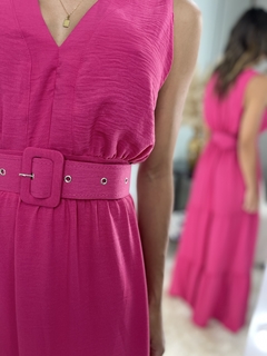 VESTIDO COM CINTO - AME CLOSET