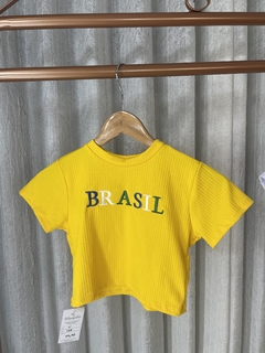 CROPED CAMISETA BRASIL - comprar online