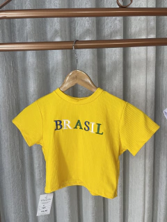 CROPED CAMISETA BRASIL - comprar online