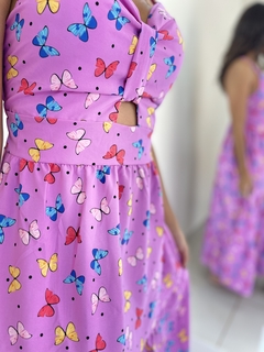 VESTIDO BORBOLETAS - AME CLOSET