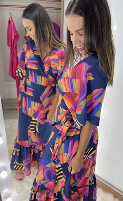 VESTIDO ENVELOPE COLOR - AME CLOSET
