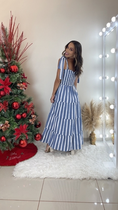 VESTIDO BLUE LISTRAS na internet