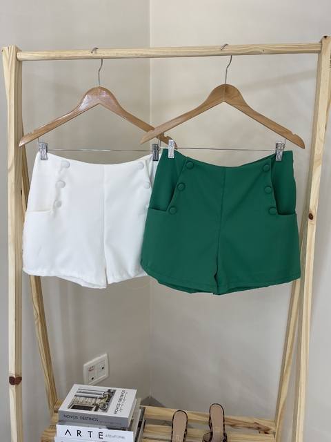 SHORT ALFAIATARIA BOTÕES