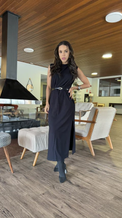 VESTIDO MOLETINHO GOLA ALTA - comprar online