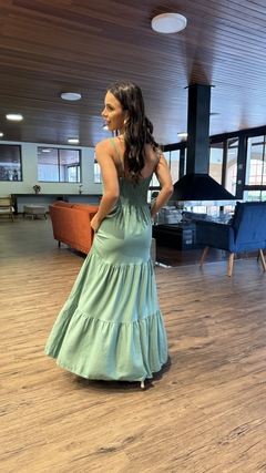 VESTIDO LINHO CAMADAS - loja online