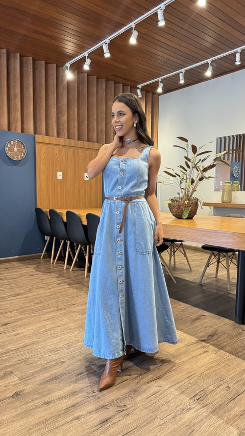 VESTIDO JEANS BOTÕES