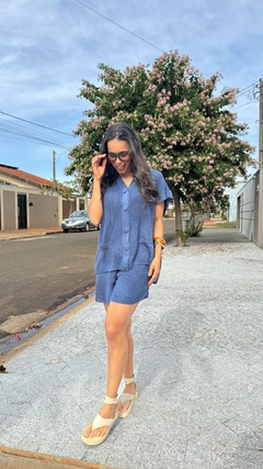 CONJUNTO TRICÔ COLETE SHORT - comprar online