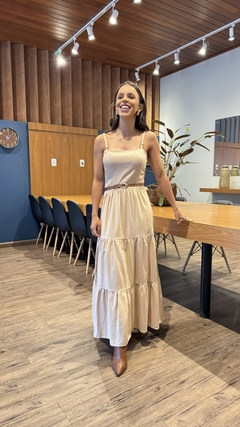 VESTIDO LINHO CAMADAS - comprar online