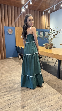VESTIDO LONGO BICOLOR - AME CLOSET