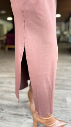 VESTIDO MOLETINHO GOLA ALTA - AME CLOSET