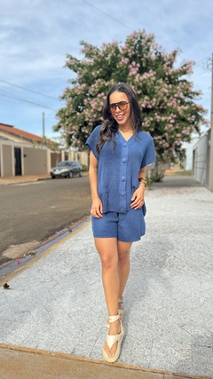 Imagem do CONJUNTO TRICÔ COLETE SHORT