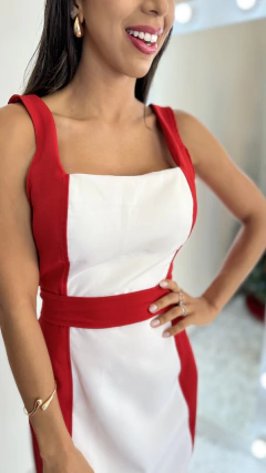 VESTIDO BICOLOR na internet