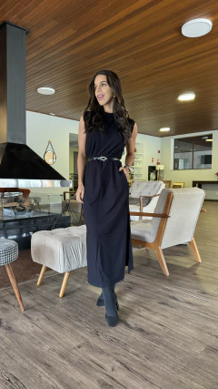 VESTIDO MOLETINHO GOLA ALTA - loja online