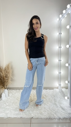 BLUSA CANELADA ARGOLA