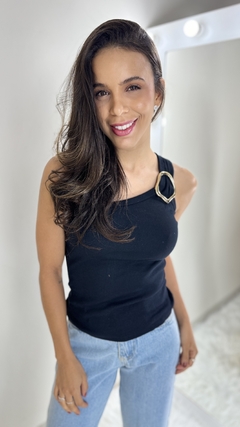 BLUSA CANELADA ARGOLA - comprar online