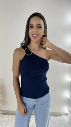 BLUSA CANELADA ARGOLA - loja online