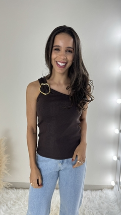 BLUSA CANELADA ARGOLA - comprar online