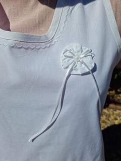 Blanco cruzado. Bolsillo broderie Blanco - tienda online