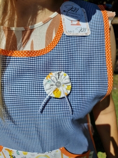 Jardinero dos broches. jirafas, bies naranja. - tienda online