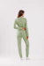 Pijama Manga Longa/Calça Verde Florzinhas na internet
