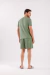Pijama Masc Manga Curta/Bermuda Verde Explorador na internet