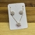 Conjunto Florzinha Pérolas Banhado a Ouro 18K
