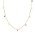 Choker com Pontos de Luz Coloridos Banhado a Ouro 18K