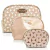 Kit de Necessaire com 03 peças - Dourado
