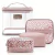 Kit de Necessaire com 04 peças - Rosa