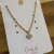 Pulseira Fio Português com Coração Cravejado Banhado a Ouro 18K - comprar online