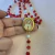 Terço Vermelho - Nossa Senhora da Rosa Mística - SP0391 na internet