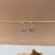 Brinco Argola Click Coração Pontilhado Cravejado Banhado a Prata 70
