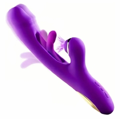 Vibrador swing con succionador de clítoris recargable