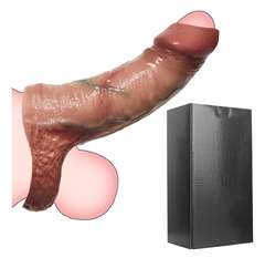 Funda de pene realista con abertura en glande