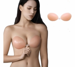 Brasier strapless push up invisible silicon adherible