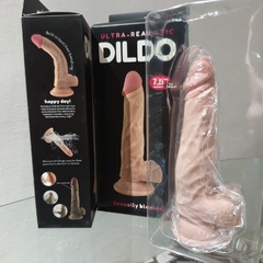 Dildo realista con venas y vertebra interna para doblarlo 19 x 3.5cm