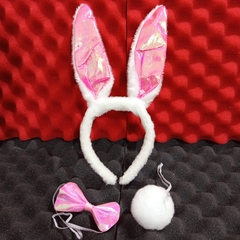 KIT CONEJA OREJAS, RABO, MOÑO