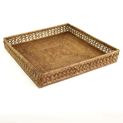 Bandeja em rattan TANAH Quadrada Grande - comprar online