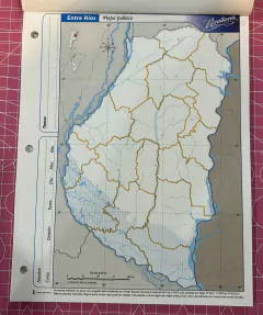 Mapa n3 entre rios politico