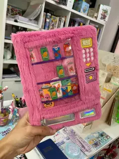 Cuaderno peluche con bolsillo transparente en internet