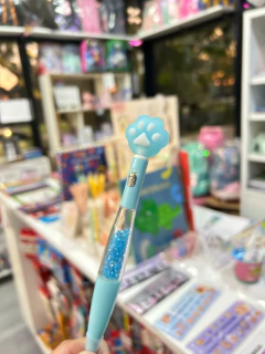 Lapicera de brillos con luz