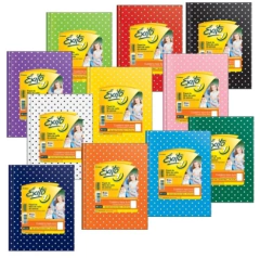 Cuaderno Exito E1 Hojas rayadas x 48 lunares negro