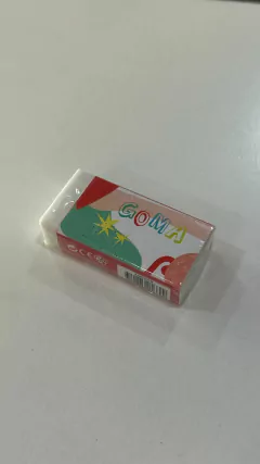 Goma SKYCOLOR blanca escolar
