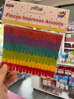 Flecos PARTYSTORE impresos arcoiris