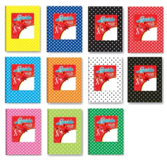 Cuaderno LAPRIDA n1 Hojas rayadas x 98 lunares rojo