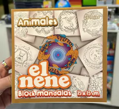 Block EL NENE mandalas animales 15x15 24h