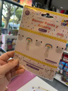 Banner PARTYSTORE Panda y arcoirirs
