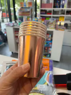 Vasos PARTYSTORE polipapel golden rose