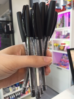 Lapicera Faber Trilux negra