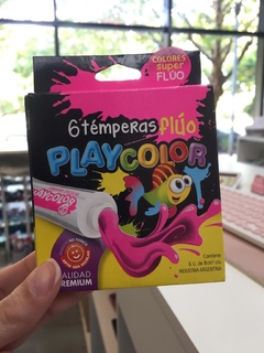 Temperas Playcolor FLUO x 6